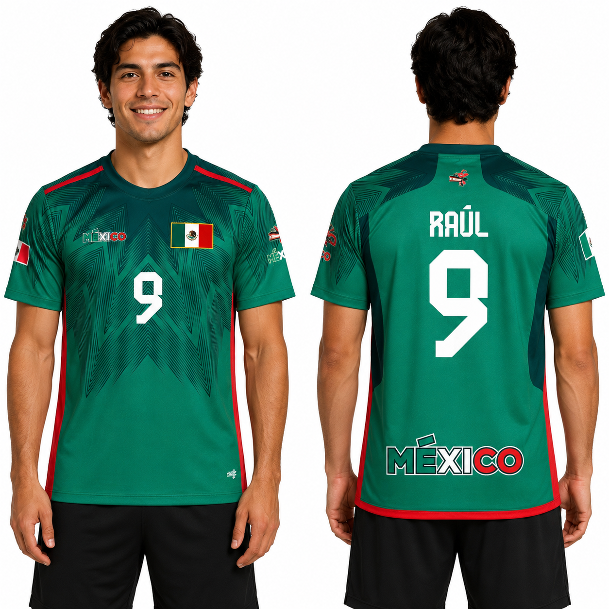 Mexico Raul Jimenez #9 Replica Green Home Soccer Jersey | Sports