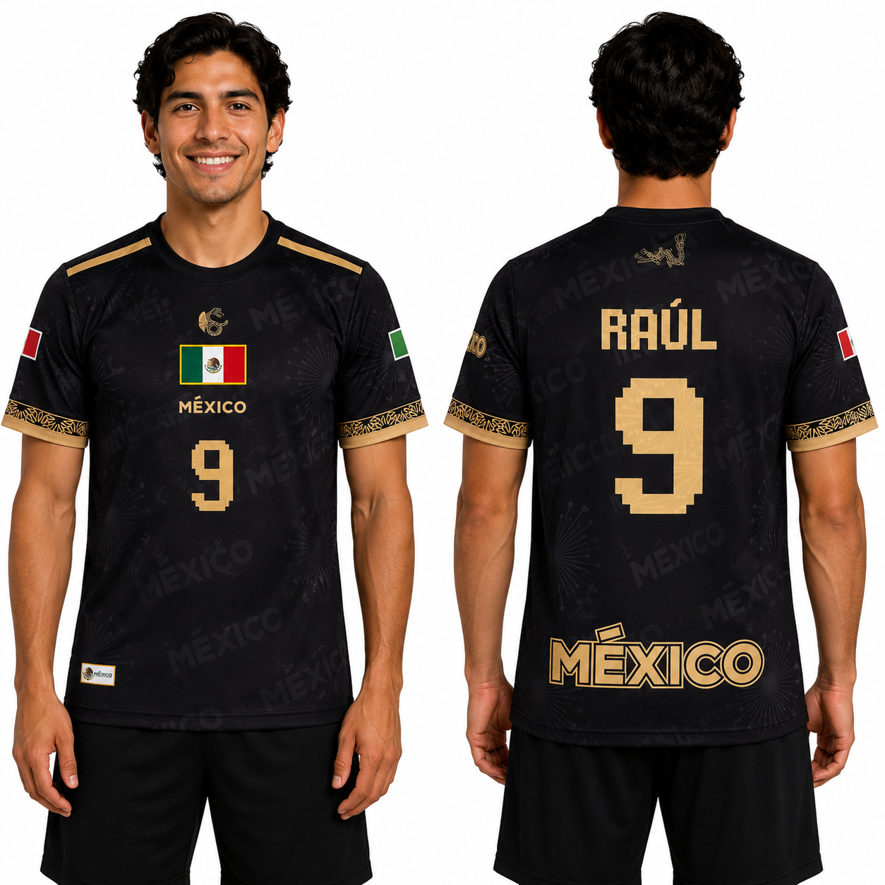 Mexico Raul Jimenez #9 Replica Black Alternate Soccer Jersey