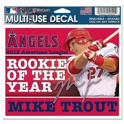 Los Angeles Angels Mike Trout Rookie of the Year Decal