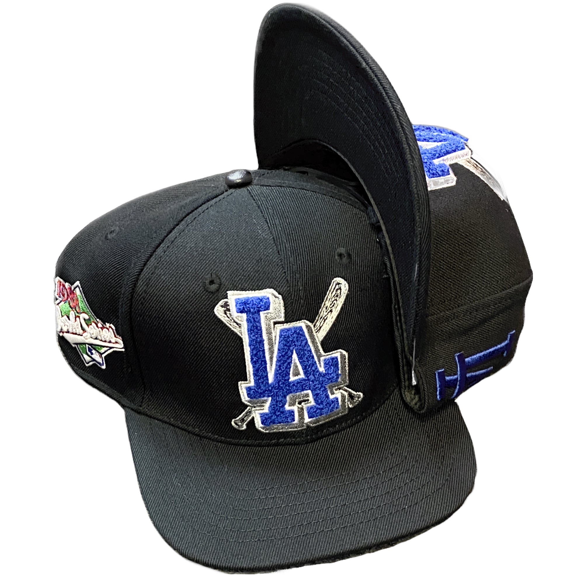 Los Angeles Dodgers Black Varsity Wrap Pro Standard 1988 World Series Patch  Snapback Hat